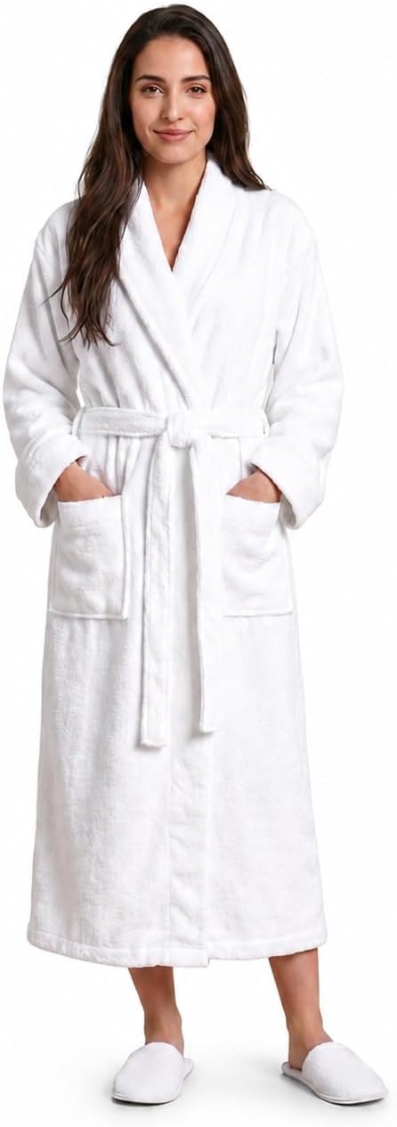 Plush Necessities 100% GOTS Certified Organic Cotton Terry Bathrobe