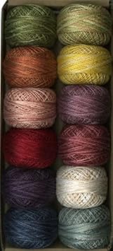 Valdani Perle Cotton Size 8 Embroidery Thread Fan Favorite Sampler Set