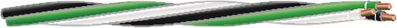 Southwire 12/3-Gauge Black/White/Green Stranded CU THHN Tri- Wire