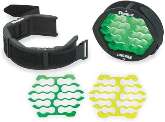 Panduit CBOT24K Tak-Ty Cable Organizer Kit, 24-Cable Capacity, Black
