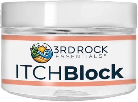 3rd Rock Essentials | ITCHBlock All Natural Itch Relief Cream | Chemical Free Bug Bite Relief, Poison Ivy Relief, Irritated Skin Cream | All Natural Personal Care (1 oz)