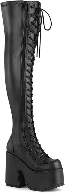 Demonia Women's Camel-300 Thigh-High Boot