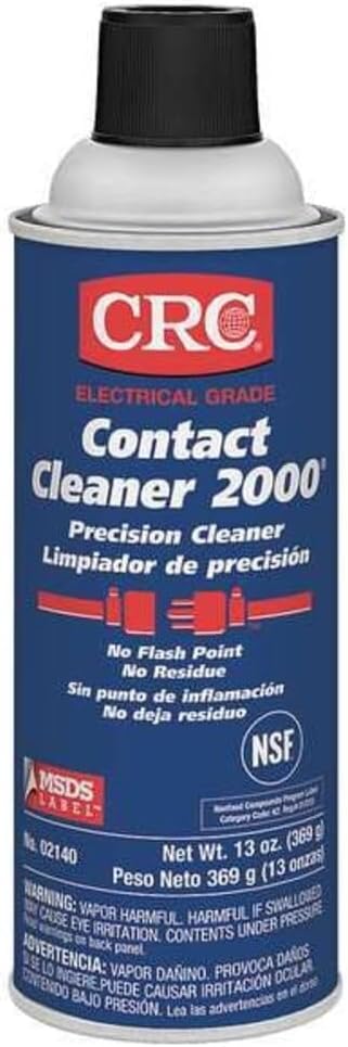 CRC Contact Cleaner 2000 Precision Cleaner 02140 13 Wt. Oz., Aerosol Electrical Cleaner for Electronic Cleaning