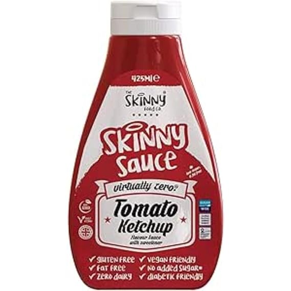 Tomato Ketchup Virtually Zero Calorie Skinny Sauce - 425ml