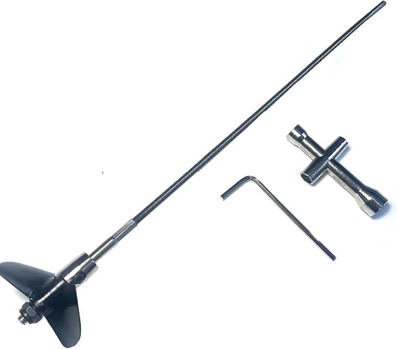 RC Boat Flex Shaft UDI005-09 for UDI Arrow RC Boat Parts,Flex Shaft Prop Steel Rope Parts for UDIRC 5 005 UDI005 UDI022 RC Boats.1pcs with Propellers,Mount