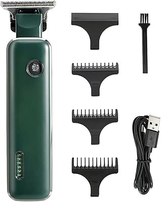 Barber Scissors Hair Clippers for Men, T Blade Trimmer Zero Gapped Trimmers 0mm Baldhead Hair Clippers for Men USB Rechargeable Clippers for Hair Cutting Machine
