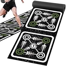 Agility Ladder Mat 11.9 ft X 1.3 ft Agility Ladder Pad Agility Training Equipment Agility Workout Ladder Mat for Soccer Football Tennis Boxing Training