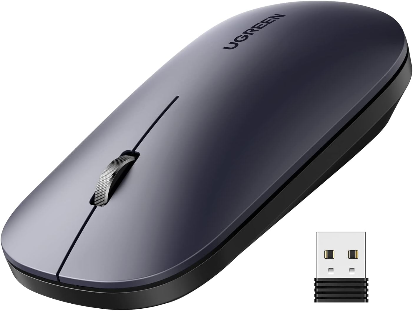 UGREEN Wireless Mouse, 2.4 Ghz Usb Connection, Max. 4000 Dpi, 18 Months Battery Life. Compatible with PC, Mac, Laptop, Windows 11, 10, 8.1, 7, Macos, Linux Black