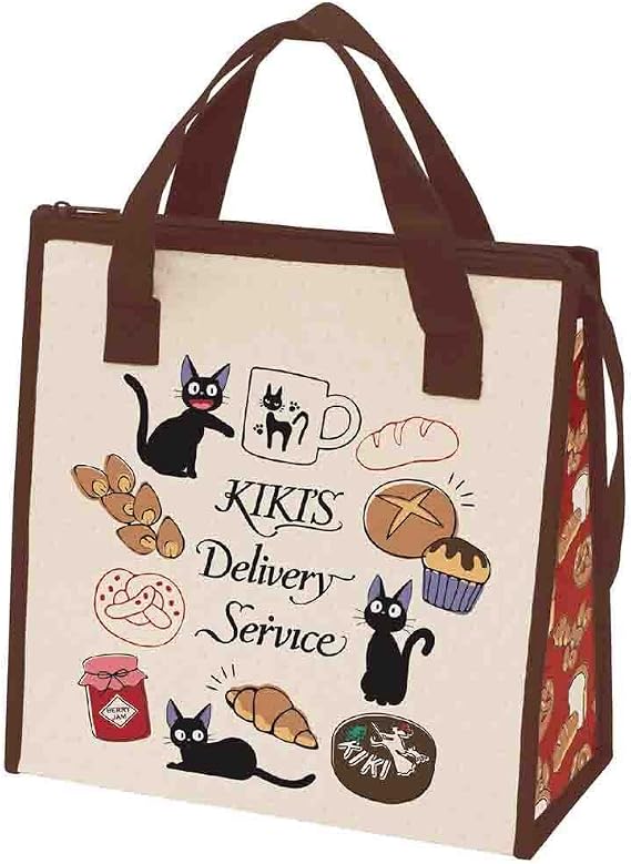 Skater FBC1-A Non-Woven Insulated Lunch Bag, 10.4 x 10.6 inches 26.5 x 27 cm, Ghibli Kiki's Delivery Service Bakers