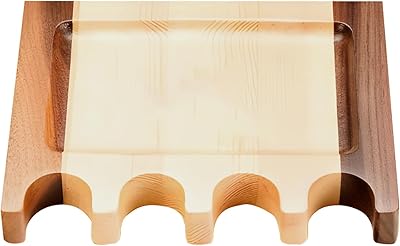 Pool Stick Holder, Wooden Cue Holder Portable Cue Stick Holder 4 Cue Stick Claw Rack Hold Bar or Chair Weighted Solid Wood with Rounded Edge Mini Stick Holder for Pool Cues