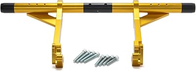 TOFR Crash Bar Highway Bar Engine Guard Club Style CNC Anodised Aluminium for Harley Touring Road King FLHR Road Glide FLTR Street Glide FLHX Electra Glide FLHT 2009 2010 2011 2012 2013 Gold