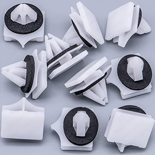 Rexka 10pcs Rocker Molding Clip for Ford W716503-S300 Fusion Lincoln MKZ