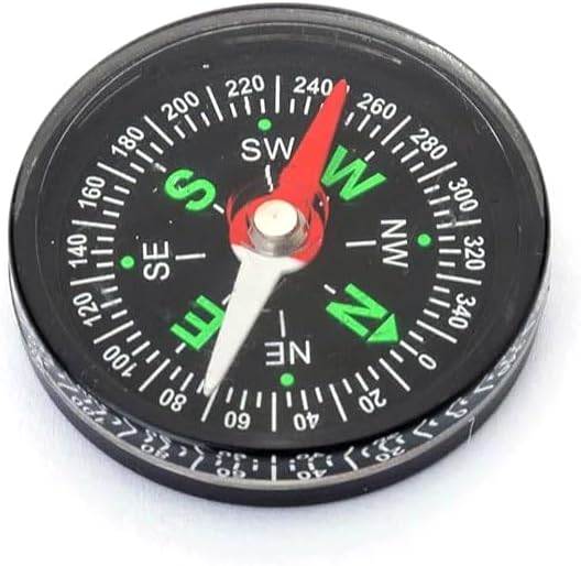 Mini Compass Direction finding compass - 3cm tall - 1 Piece