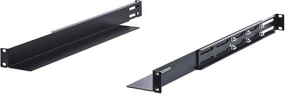 RackPath 1U 4-Post Server Rack Rail, 20.2-32 Inch Adjustable Depth - 110lbs Capacity
