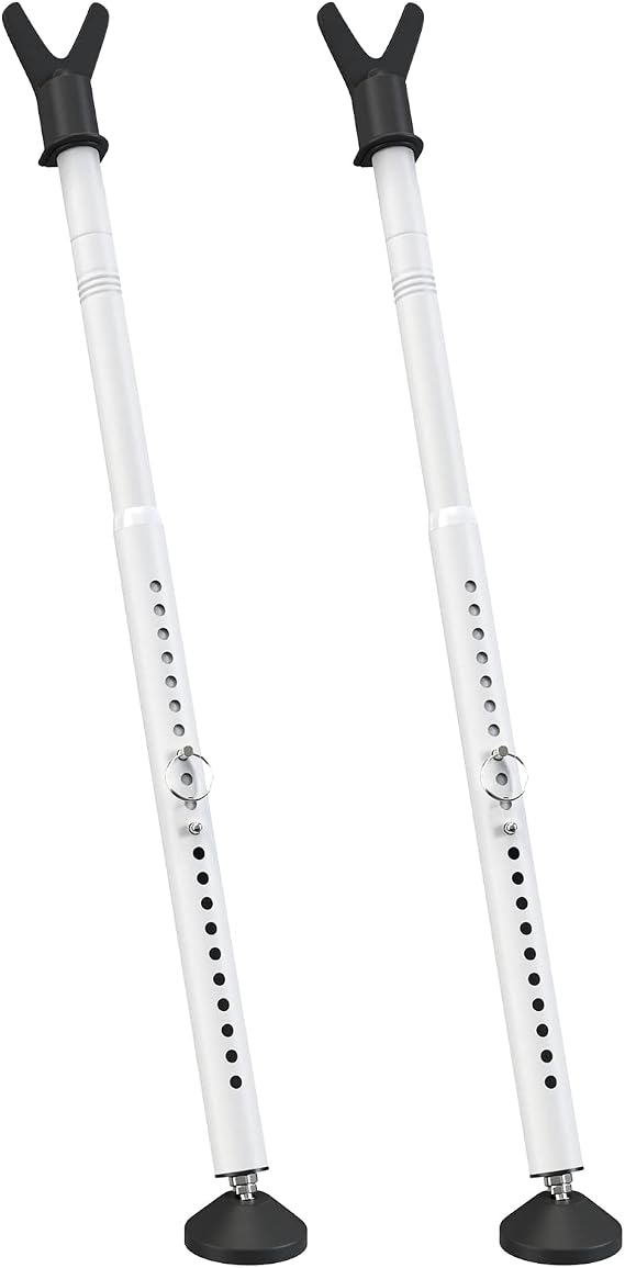 Door Security Bar,Door Stopper Security Jammer Bar with Anti Lift Lock,Adjustable Sliding Door Security Bar for House, Apartment, School, Hotel(2Pack)
