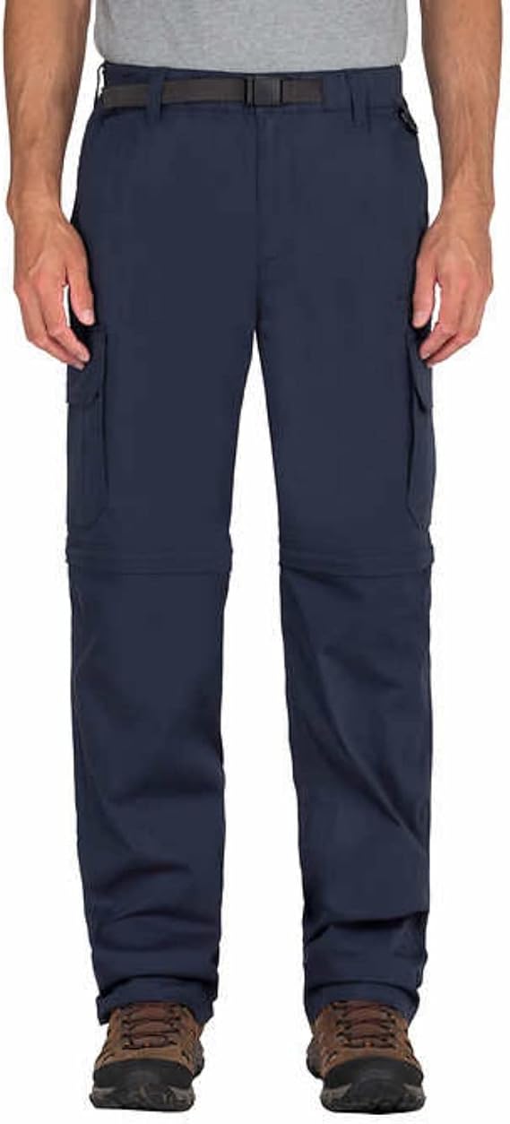 BC Clothing Mens Convertible Lightweight Comfort Stretch Cargo Pants or Shorts (Slate, XXL x 30)