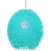 Varaluz Urchin 1-Light Pendant - Aqua Velvet Finish