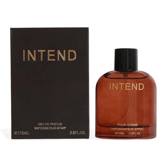 Intend Mens Perfume Eau de Parfum Fresh Aromatic Woody Masculine Scent 110ml/3.8 fl oz