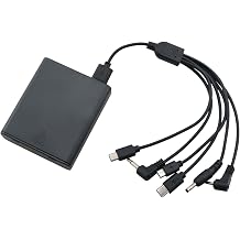Safe Emergency External Power Supply Box 6V Output 6 Interfaces with Switch Universal Security 4X AA Battery Powered Accessory Plastic for Electronic Cabinet Locks Toy Equipment