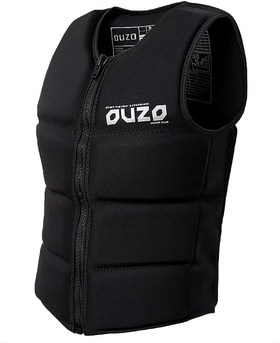 Mens Neoprene Wakesurf Impact Vest, Designed for Wake Surf and Skimboard, Great for Boating Rafting Surfing All Other Watersports Activities