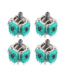 Zerone 3D Joystick Axis Analog Sensor Replacement Module, Replacement Analog Stick Joystick Parts for One Game Console Controller Repairing (4)