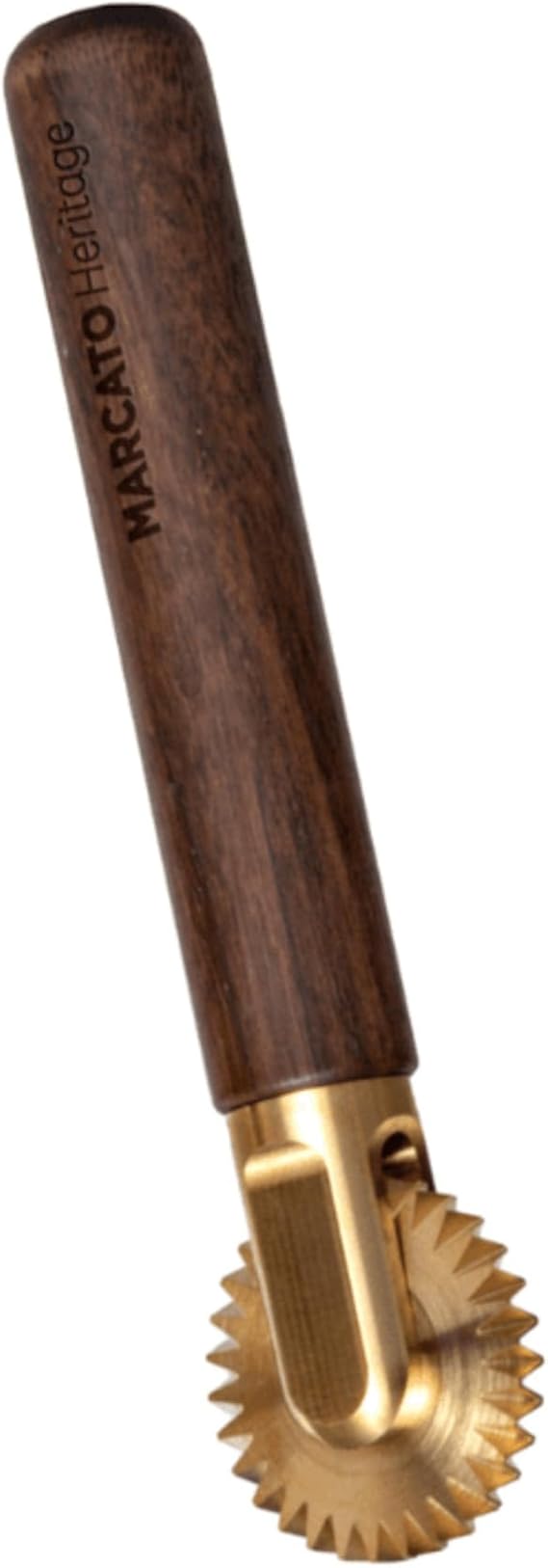 Marcato Heritage Fluted Pasta Cutting Wheel La Rotella Dentata Serrated Edge Cutter with Canadian Walnut Wood Handle for Decorative Pasta & Pastry Edges, Made in Italy