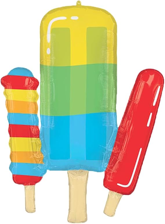 Colorful Popsicle 34" Foil Summer Party Balloon by Anagram