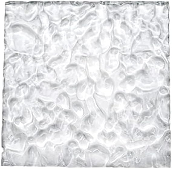 Akrilik Dalgalı Levha, Clear Acrylic Water Ripple Sheet 100x100-450x450mm 15-20mm Thick(20mm,300x300mm)