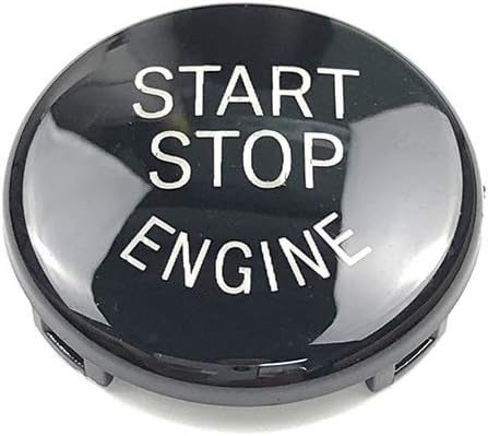 Car Engine Black Start Stop Switch Button Cover Trim for BMW Interior 1 3 5 6 X1 X3 X5 X6 Series,E81 E90 E91 E60 E63 E84 E83 E70 E71