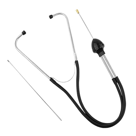 Engine Stethoscope Set, Automotive Mechanic Stethoscope Diagnostic Tool, Professional Automotive Mechanics Stethoscope, Car Engine Diagnostic Sensitive Hearing Tool for Cars, Trucks and Motorcycles