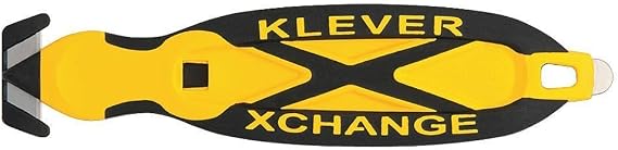 Klever Kutter Xchange Cutter, Box, Safety, Yellow, 12 Piece