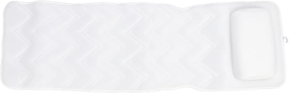 Luxury Bath Pillow Set Full Body Bath Pillow Spa Bathtub Pillow for Tub with 13 Anti Slip Suction Cups, for Neck Shoulder Back Support 126X41Cm