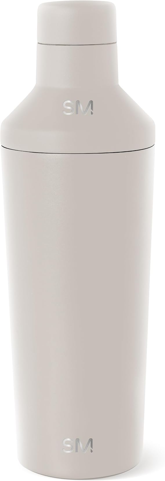 Simple Modern Cocktail Shaker Set with Jigger Lid | Stainless Steel Boston Shaker Insulated Martini Mixer for Mocktails | Gifts for Men Women Him Her | Classic Collection | 20oz | Almond Birch