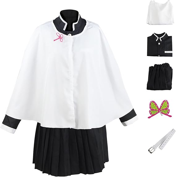 Kanao Tsuyuri Cosplay Costume Cloak Outfit Halloween Party Uniform Robe Cape Dress for Women