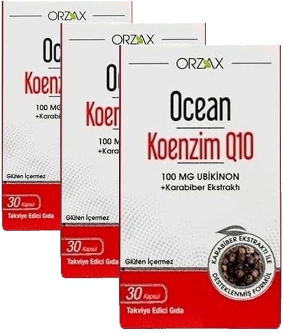 Ocean Koenzim Q10 30 Kapsül (3 paketi)