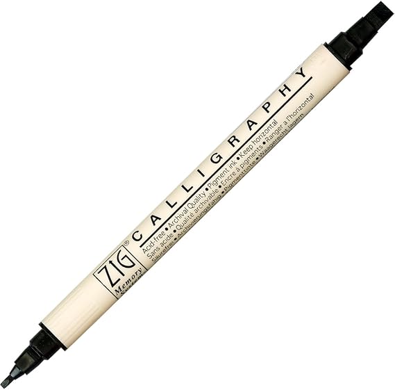 Kuretake Zig Memory System Calligraphy Marker Pure Black