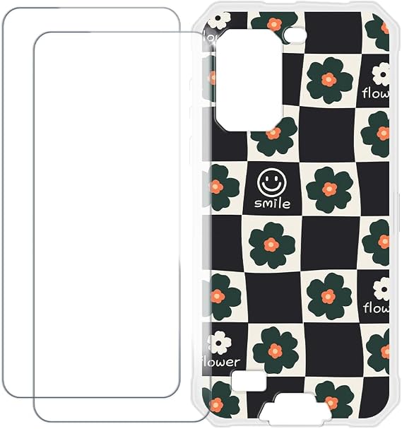 Screen Protector and Case for Armor 7 - Flower Plaid