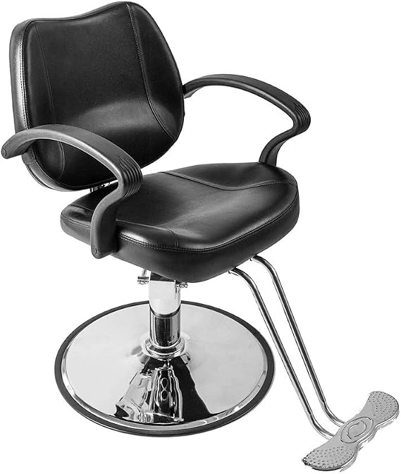 Winado Beauty Salon Barber Chair for Men and Women Hair Stylists, Black