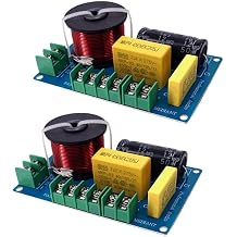 200W Tweeter Mid Bass 3 Way Crossover Board Intersect Point 860Hz 6000Hz Frequency Divider 4-8Ohm Speaker Filter Bookshelf Audio (Size : 2 Pieces)