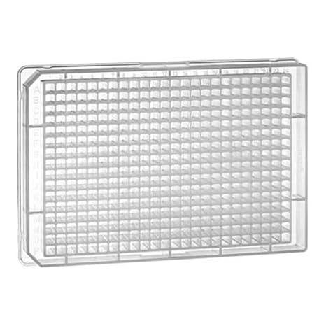 781201 Natural Polypropylene Microplate, Flat Bottom, 384 Well (Pack of 100)