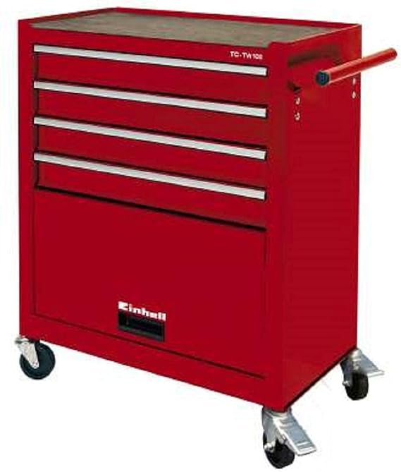 Einhell TC-TW 100 Workshop Trolley (max. 75kg 4 smooth drawers 4 swivel castors).