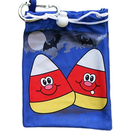 Candy Corn Fun Halloween Microfiber Tee Bag with Golf Tees