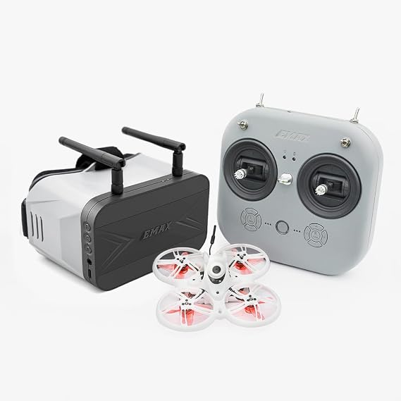 EMAX Tinyhawk 3 Plus Drone RTF Kit Ready To Fly FPV Analog Drone Mini Racing Quadcopter with Controller and Goggles for Kids Adults Beginners
