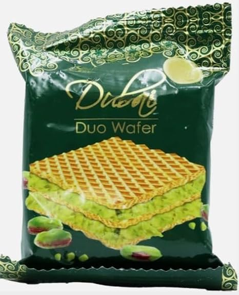 Dubai Duo Pistachio Wafer 36g (Pack of 8) "Indulgence in every bite, a moment of pure decadence" For All Occasions