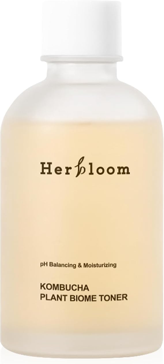 Herbloom Organic Kombucha Biome Toner - Hydrating Facial Toner with Triple Hyaluronic Acid, Skin Toner, Toner for Oily Skin, Face Toner, Vegan Korean Skincare, 5.07fl.oz.