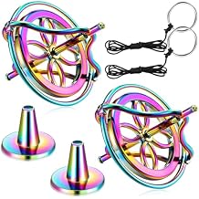meekoo 2 Packs Gyroscope Toys Metal Anti Gravity Colorful Precision Top Gyroscope for Christmas Educational Birthday Gifts(Colorful)