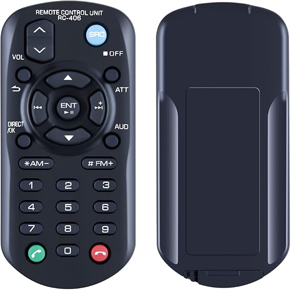 PZL RC-406 Replacement Remote Control for Kenwood Car Stereo System CD Receiver Audio Player KDC-MP155U KDC-X997 KDC-X697 KDC-655U KCA-RC406 KDC-355U KMR-355U KDC-255U KDC-X397 KDC-MP255U KDC-155U