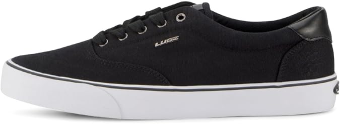 Lugz Men's Flip Sneaker, Black/White, 24.5