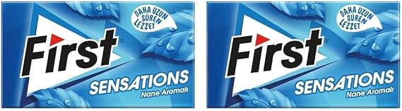 First Sensations Sharp Mint Flavored Gum 27 gr 2 pack