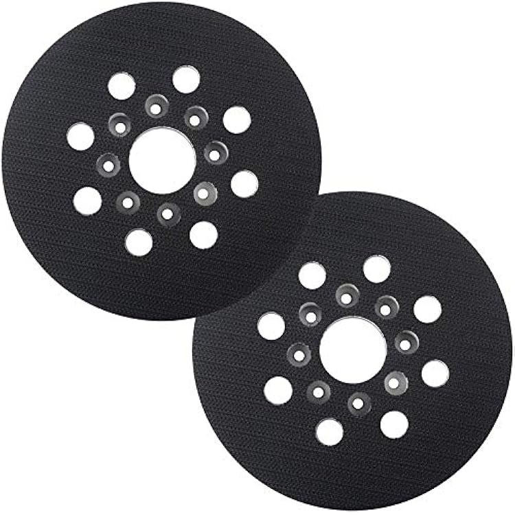 5ROS20vs Replacement Sanding Pad Compatible with Bosch RS035, 8 Hole Hard Hook-&-Loop Sander Backing Pad Fits ROS10 ROS20VS ROS20VSC ROS20 Pack of 2 2